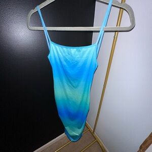 Teal & Blue Strappy Summer dress